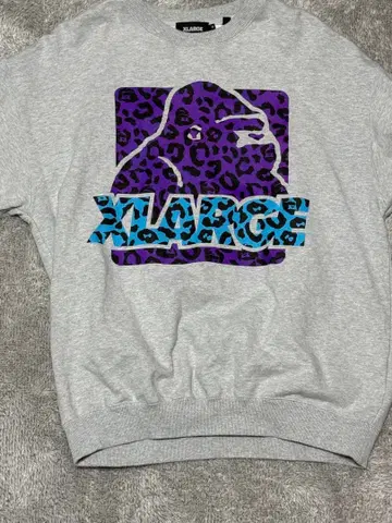 XLARGE 그레이 레오파드 트레이닝복 M