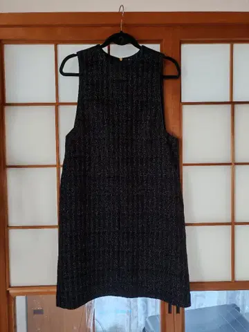 IENA 슬리브리스 트위드 원피스