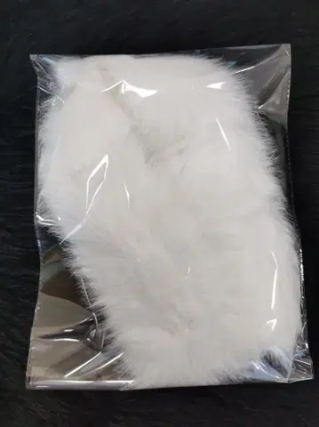 화이트 퍼 스카프형 머플러~~