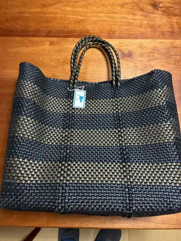 Letra 메르카도 백 브라운 투톤 컬러 M 사이즈 참 부속물