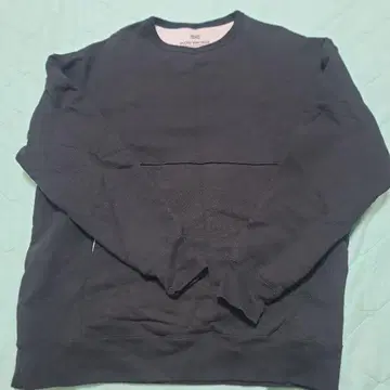 레어셀 블랙 크루넥 트레이닝복 가죽 라벨 포함