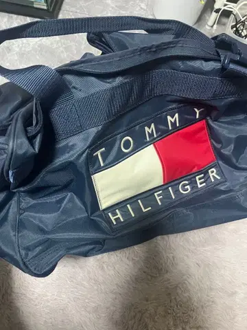 레어 TOMMY HILFIGER 네이비 보스턴 백