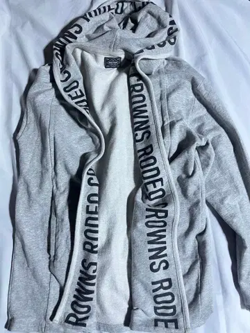 로데오 크라운 BIG 로고 후드티 그레이 RODEO CROWNS