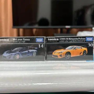 [ 미개봉 단종 ] 토미카 프리미엄 LFA, 맥라렌 세나 2대 세트