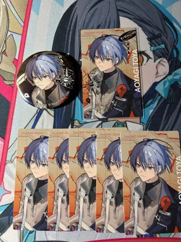 프로세카 아오야기 토야 세카라이 캔뱃지 & 에피카 금박