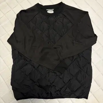 OSHMAN'S 블랙 퀼팅 트레이닝복