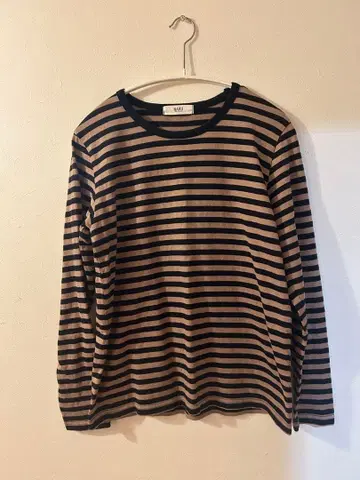 NARU  천축 코튼 보더 티셔츠