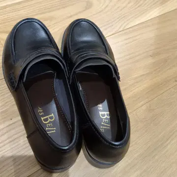 블랙 가죽 로퍼