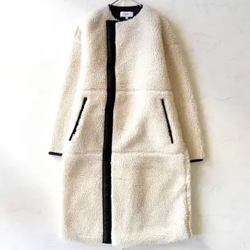 새상품급 2021 하이크 보아 코트 페이크 시어링 롱 기장 사이즈 1