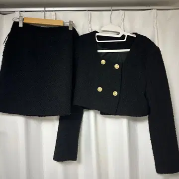 트위드 자켓 스커트 셋업