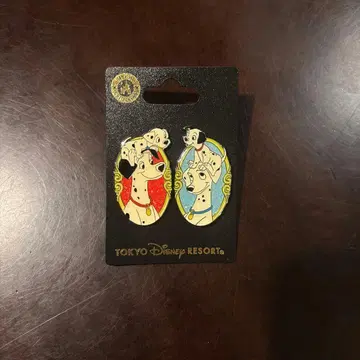 디즈니랜드 101마리 강아지 핀 배지