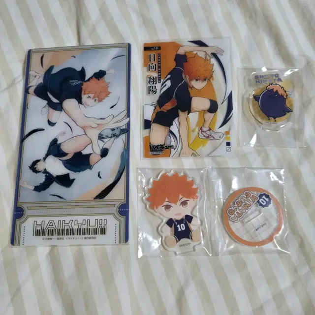 하이큐 히나타 카게야먀 클리어 티켓 / 아크릴 스탠드 포토카드
