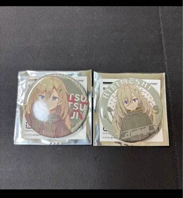 날들은 지나가도 밥은 맛있다 히비메시 트레이딩 캔뱃지 히가 츠츠지 세트