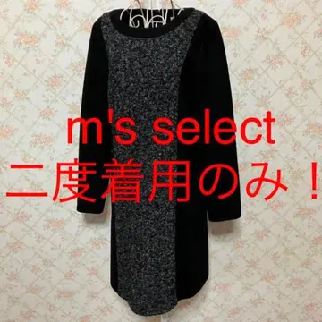 m's select/엠즈셀렉트 긴팔 원피스 38(M.9호) 블랙