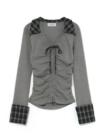 새상품 BUBBLES 버블스 개더 리본 셔츠 상의