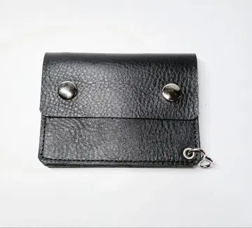 블랙 가죽 지갑 트래커 지갑 천연 가죽