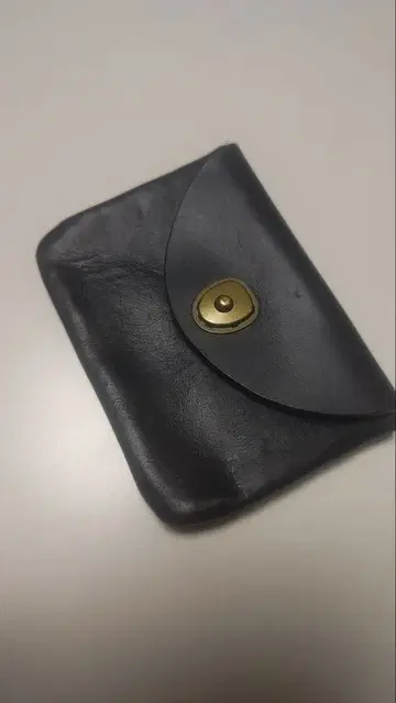 블랙 가죽 코인 케이스