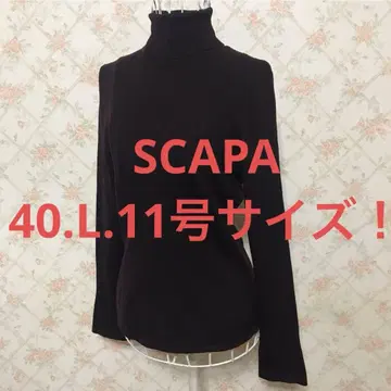 SCAPA/스캐파 빅 사이즈! 긴팔 터틀넥 스웨터 40.L.11호