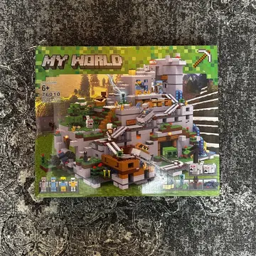 MY WORLD 76010 블록 레고 호환품 마인크래프트 산의 동굴