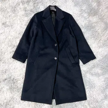 레킵 사이즈 38 체스터 코트 블랙 울 고품질 안감 큐프라 입학식