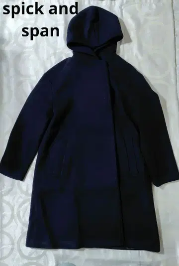Spick & Span 울 후드 부착 코트