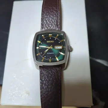 SEIKO 자동 와인딩 시계 그린 다이얼