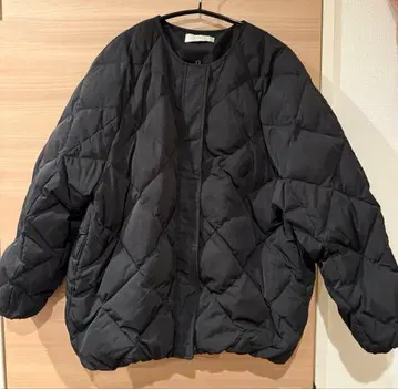 URBAN RESEARCH 코쿤 퀼팅 다운 블랙