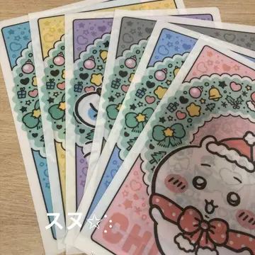 치이카와 클리어 파일 전 6종 세트 세븐일레븐