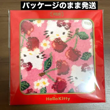 [ 미개봉 새상품 ] FEILER 페이러 x 산리오 키티 체리 손수건