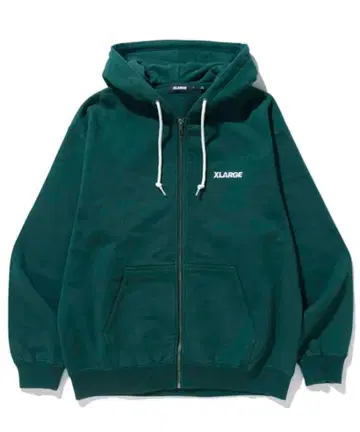 XLARGE 다크 그린 집업 후드티