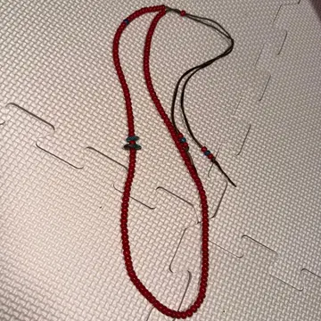 피빨강 앤티크 터콰이즈 셰브론 화이트하츠