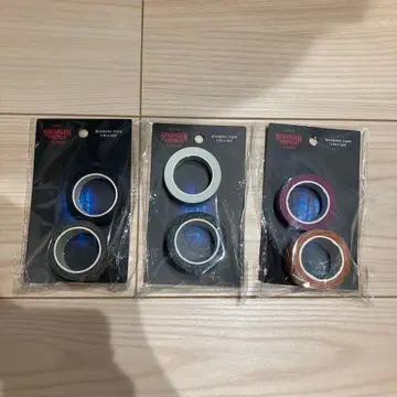 쓰리코인즈 x 기묘한 이야기 마스킹 테이프 전 종류 3개 세트