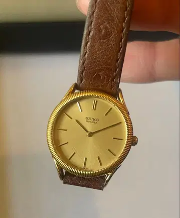 세이코 아날로그 워치 골드 빈티지 덤 포함
