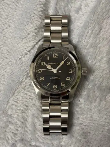 [ 컨디션 최상 ] 해밀턴 카키 필드 머프 38mm