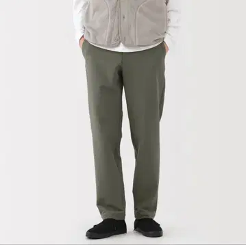 방풍 속기모 스트레치 테이퍼드 팬츠 무인양품