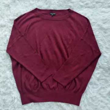 빅 사이즈 INDIVI 인디비 긴팔 니트 캐시미어 혼방 실크 44