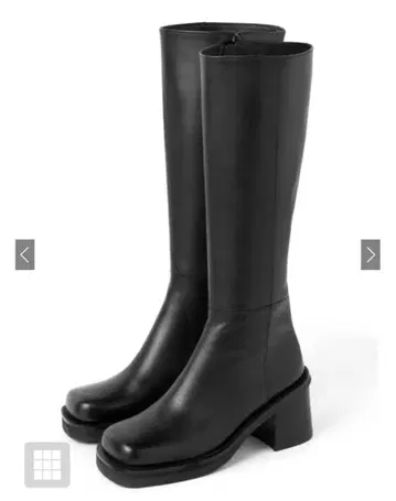 GRL 스퀘어토 롱부츠 블랙