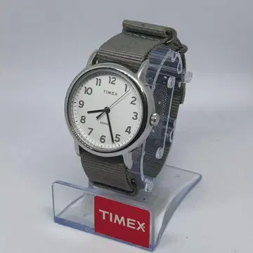 TIMEX 위켄더 메탈릭 그레이 밀리터리 워치 배터리 새상품