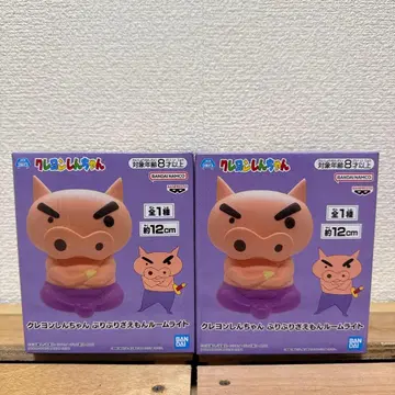 짱구는 못말려(크레용 신짱) 부리부리몬 룸 라이트 피규어 2개