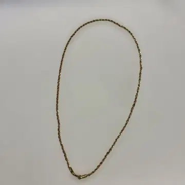 골드 컬러 트위스트 체인 목걸이 45cm