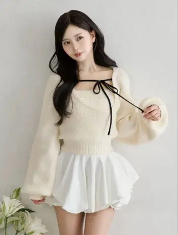 Darich 다리치 아지메 레이어드 니트탑 IVO