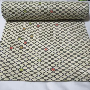 미사용 [ 일본 의류 ] 여성용 기모노 옷감 옅은 크림색 코몬