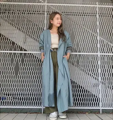 카스타네 밀리터리 블루 코트