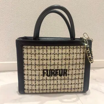 FURFUR 트위드 숄더백