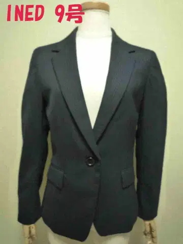 새상품급 이네드 자켓 9호 (M) 네이비 계열 스트라이프 패턴