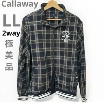 컨디션 최상 Callaway DSPD 윈드 브레이커 체크 베스트 긴팔