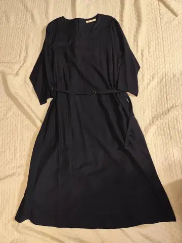 가격 인하 미사용 새상품 자켓 네이비 원피스 허리 벨트 포함