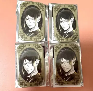 흑집사전 Black Label 캔뱃지 Rich Black 세바스찬 4점