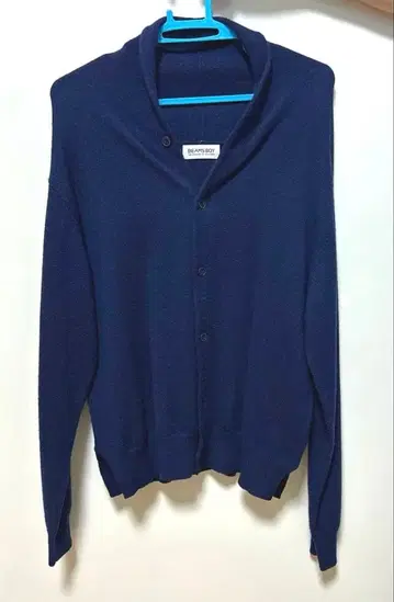 BEAMS BOY 가디건 네이비
