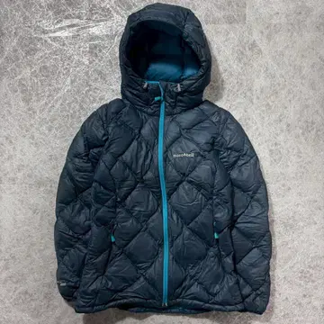 몽벨 라이트 알파인 다운 후드티 네이비 M EX 다운 800fil